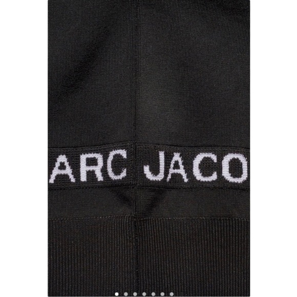 SOLD Marc Jacobs The Cropped Cardigan with Button Placket & Side White Lettering - Picture 14 of 16